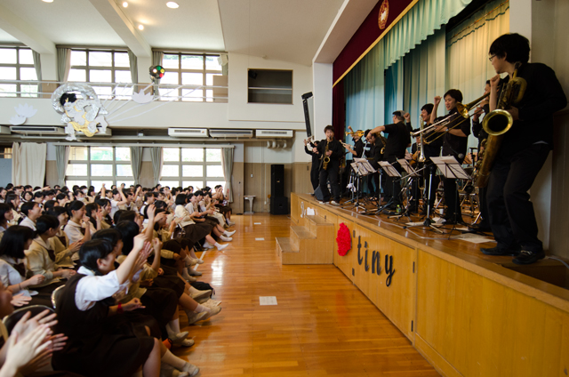 文化祭２日目はjazzコンサート