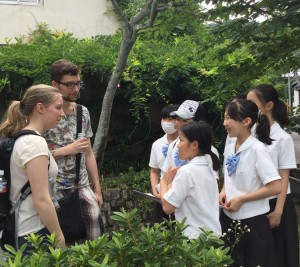 中学ｂ類型で「夏の京都の魅力」を探りました。